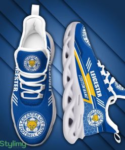 Leicester City Logo Custom Name Pattern 3D Max Soul Sneaker Shoes - Leicester City Logo Custom Name Pattern 3D Max Soul Sneaker Shoes_2