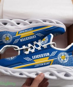 Leicester City Logo Custom Name Pattern 3D Max Soul Sneaker Shoes - Leicester City Logo Custom Name Pattern 3D Max Soul Sneaker Shoes_1