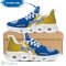 Leicester City Logo Custom Name Pattern 3D Max Soul Sneaker Shoes In Blue And Yellow - Leicester City Logo Custom Name Pattern 3D Max Soul Sneaker Shoes In Blue And Yellow_2