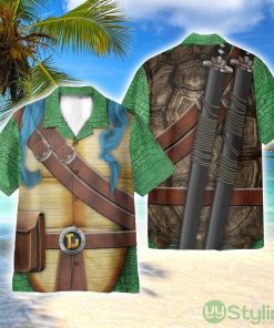 Leonardo Teenage Mutant Ninja Turtles Movie Cosplay Costume 3D Printed Beach Shirt Men Women Hawaiian Shirt Product Photo 1