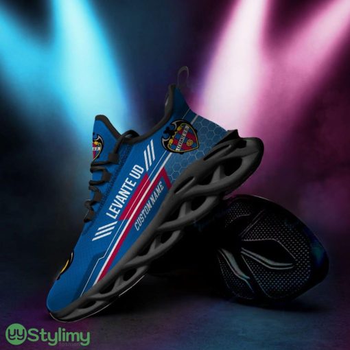 Levante UD Logo Pattern Custom Name 3D Max Soul Sneaker Shoes In Blue