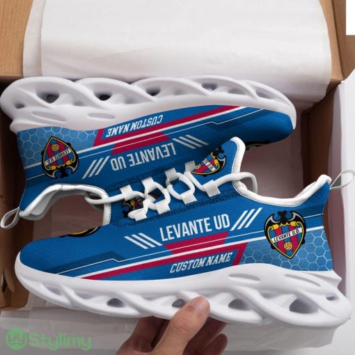 Levante UD Logo Pattern Custom Name 3D Max Soul Sneaker Shoes In Blue