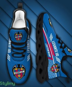 Levante UD Logo Pattern Custom Name 3D Max Soul Sneaker Shoes In Blue - Levante UD Logo Pattern Custom Name 3D Max Soul Sneaker Shoes In Blue_4