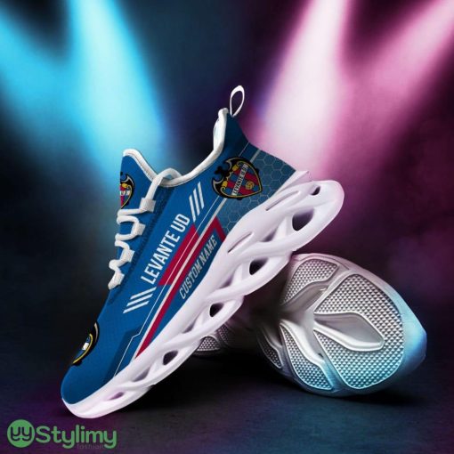 Levante UD Logo Pattern Custom Name 3D Max Soul Sneaker Shoes In Blue