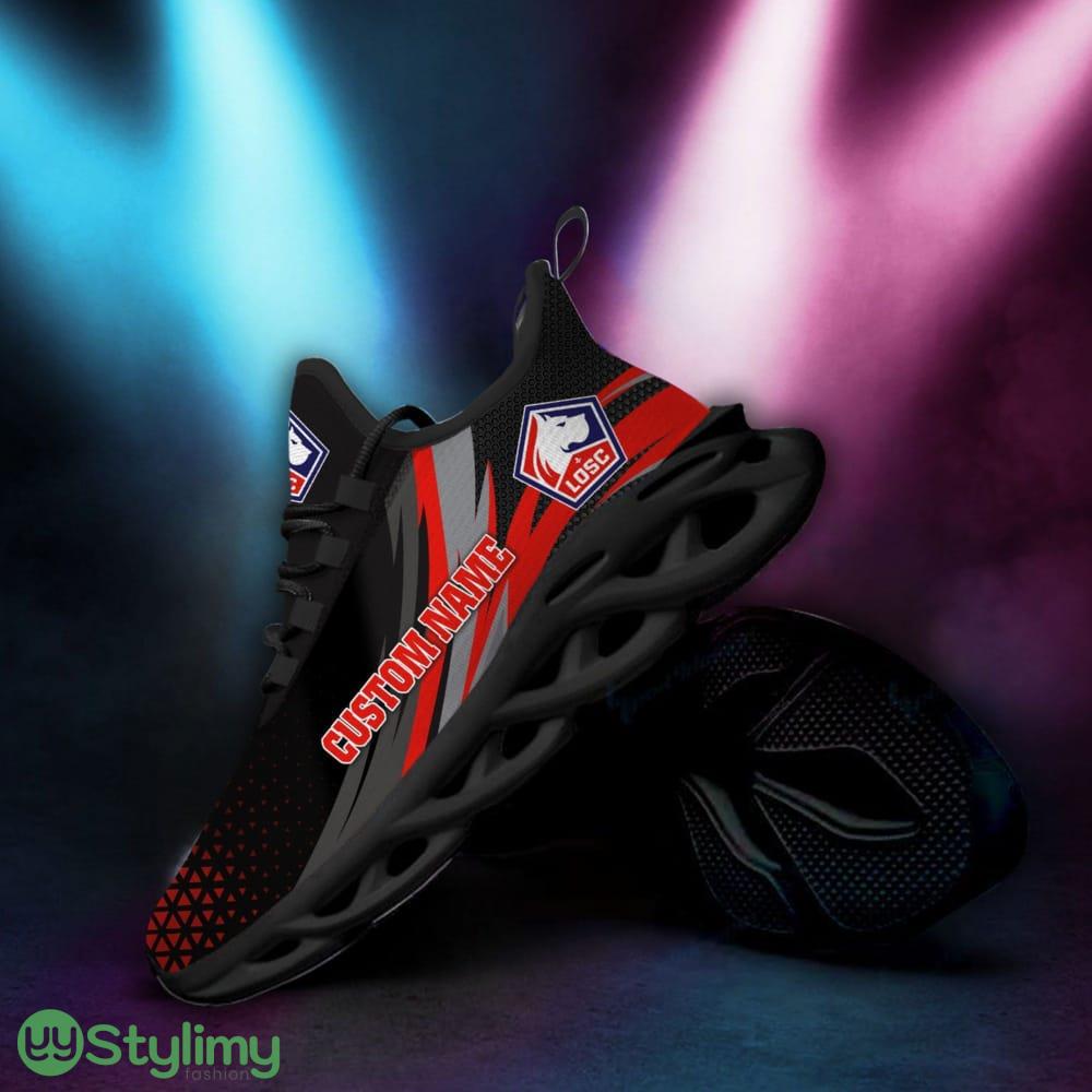 Lille OSC Logo Pattern Custom Name 3D Max Soul Sneaker Shoes 4 Lille OSC Logo Pattern Custom Name 3D Max Soul Sneaker Shoes - Lille OSC Logo Pattern Custom Name 3D Max Soul Sneaker Shoes_4