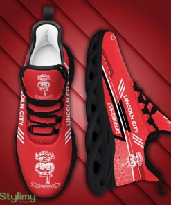 Lincoln City Logo Beehive Pattern Custom Name 3D Max Soul Sneaker Shoes - Lincoln City Logo Beehive Pattern Custom Name 3D Max Soul Sneaker Shoes_4