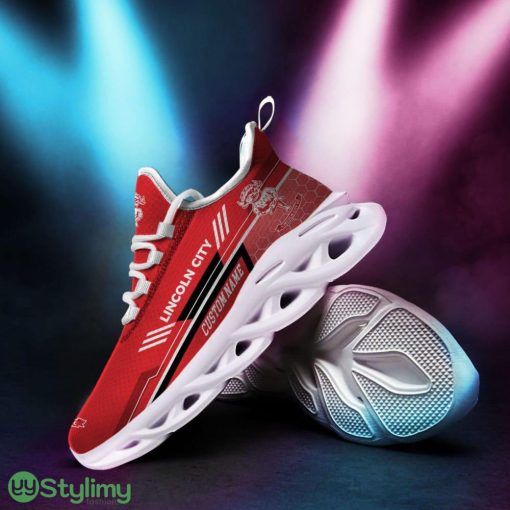 Lincoln City Logo Beehive Pattern Custom Name 3D Max Soul Sneaker Shoes