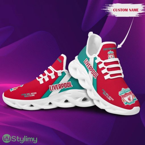 Liverpool Logo Pattern Custom Name 3D Max Soul Sneaker Shoes