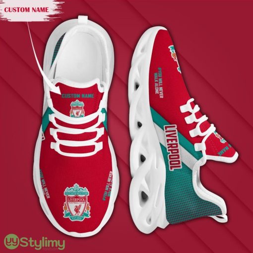 Liverpool Logo Pattern Custom Name 3D Max Soul Sneaker Shoes