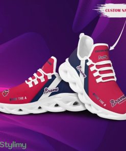 Logo Pattern Custom Name 3D Max Soul Sneaker Shoes In Red And Blue - Logo Pattern Custom Name 3D Max Soul Sneaker Shoes In Red And Blue_2