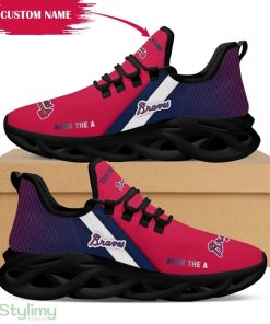 Logo Pattern Custom Name 3D Max Soul Sneaker Shoes In Red And Blue - Logo Pattern Custom Name 3D Max Soul Sneaker Shoes In Red And Blue_4