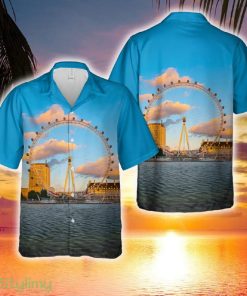 London Eye Wheel Hawaiian Shirt - London Eye Wheel Hawaiian Shirt