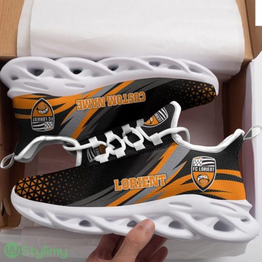 Lorient Triangle Logo Pattern Custom Name 3D Max Soul Sneaker Shoes