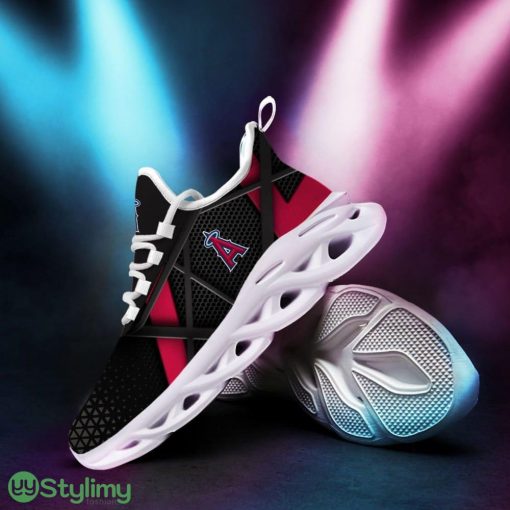 Los Angeles Angels Logo Pattern Custom Name 3D Max Soul Sneaker Shoes