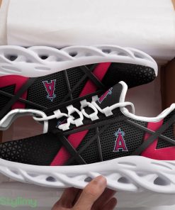 Los Angeles Angels Logo Pattern Custom Name 3D Max Soul Sneaker Shoes - Los Angeles Angels Logo Pattern Custom Name 3D Max Soul Sneaker Shoes_1