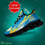 Los Angeles Chargers Logo Line Pattern Custom Name 3D Max Soul Sneaker Shoes - Los Angeles Chargers Logo Line Pattern Custom Name 3D Max Soul Sneaker Shoes_3
