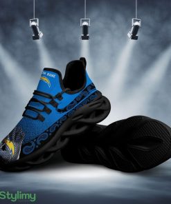 Los Angeles Chargers Logo Pattern Custom Name 3D Max Soul Sneaker Shoes - Los Angeles Chargers Logo Pattern Custom Name 3D Max Soul Sneaker Shoes_2