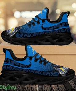 Los Angeles Chargers Logo Pattern Custom Name 3D Max Soul Sneaker Shoes - Los Angeles Chargers Logo Pattern Custom Name 3D Max Soul Sneaker Shoes_3