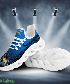 Los Angeles Chargers Logo Pattern Custom Name 3D Max Soul Sneaker Shoes - Los Angeles Chargers Logo Pattern Custom Name 3D Max Soul Sneaker Shoes_1