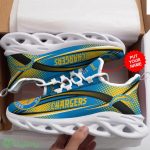 Los Angeles Chargers Logo With Polka Dots Pattern Custom Name 3D Max Soul Sneaker Shoes 7 Los Angeles Chargers Logo With Polka Dots Pattern Custom Name 3D Max Soul Sneaker Shoes - Los Angeles Chargers Logo With Polka Dots Pattern Custom Name 3D Max Soul Sneaker Shoes_3