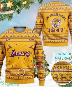 Los Angeles Lakers Since 1947 Wool Sweater Product Photo 1
