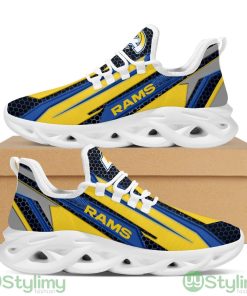 Los Angeles Rams Geometric Hexagon Design Trending Max Soul Clunky Sneaker Shoes For Mens Womens Product Photo 1