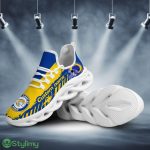 Los Angeles Rams Helmet Logo Pattern Custom Name 3D Max Soul Sneaker Shoes - Los Angeles Rams Helmet Logo Pattern Custom Name 3D Max Soul Sneaker Shoes_3