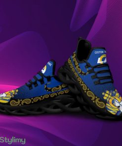 Los Angeles Rams Logo Pattern Custom Name 3D Max Soul Sneaker Shoes - Los Angeles Rams Logo Pattern Custom Name 3D Max Soul Sneaker Shoes_2