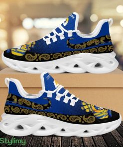 Los Angeles Rams Logo Pattern Custom Name 3D Max Soul Sneaker Shoes - Los Angeles Rams Logo Pattern Custom Name 3D Max Soul Sneaker Shoes_3