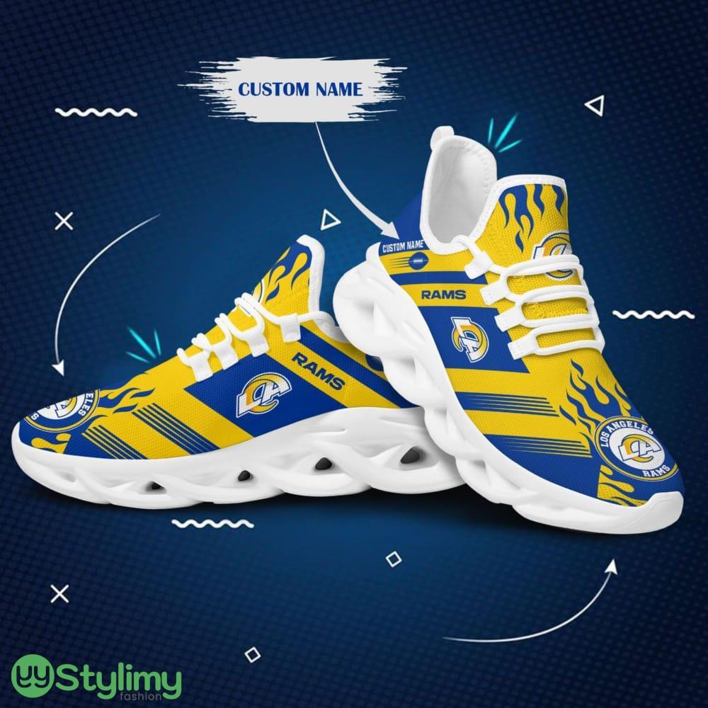 Los Angeles Rams Logo Pattern Custom Name 3D Max Soul Sneaker Shoes In Blue Yellow 6 Los Angeles Rams Logo Pattern Custom Name 3D Max Soul Sneaker Shoes In Blue Yellow - Los Angeles Rams Logo Pattern Custom Name 3D Max Soul Sneaker Shoes In Blue Yellow_1