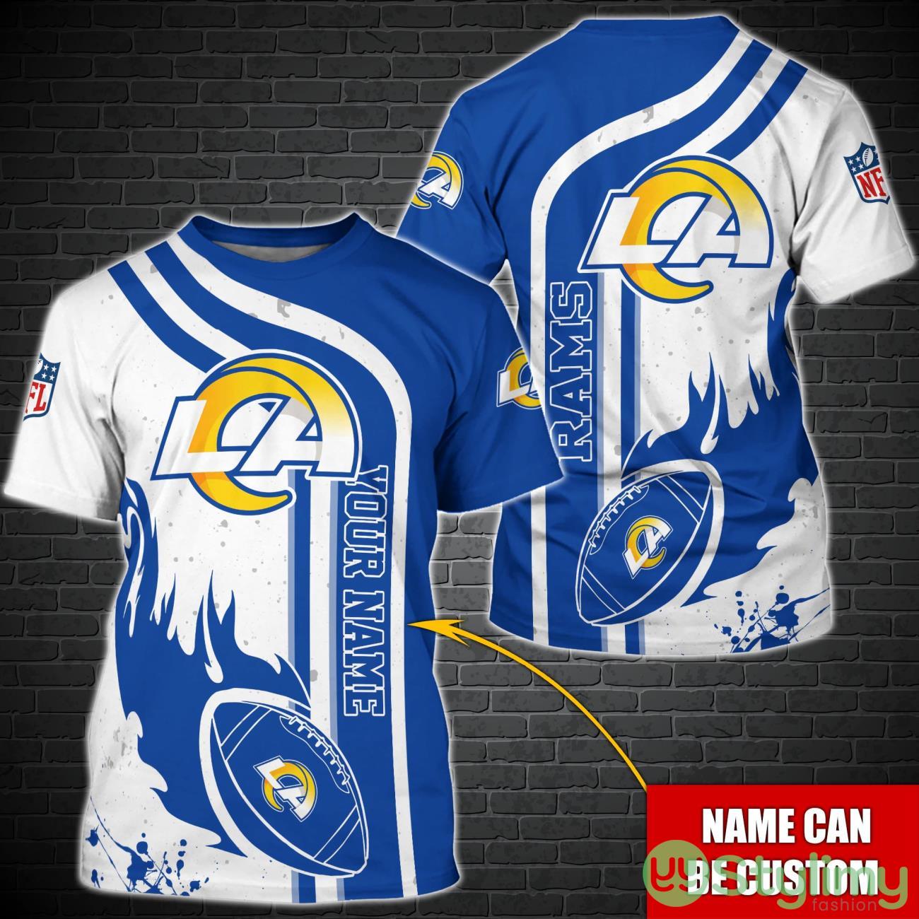 Los Angeles Rams NFL Custom Name Special T-Shirt For Fans 2 Los Angeles Rams NFL Custom Name Special T-Shirt For Fans Product Photo 1