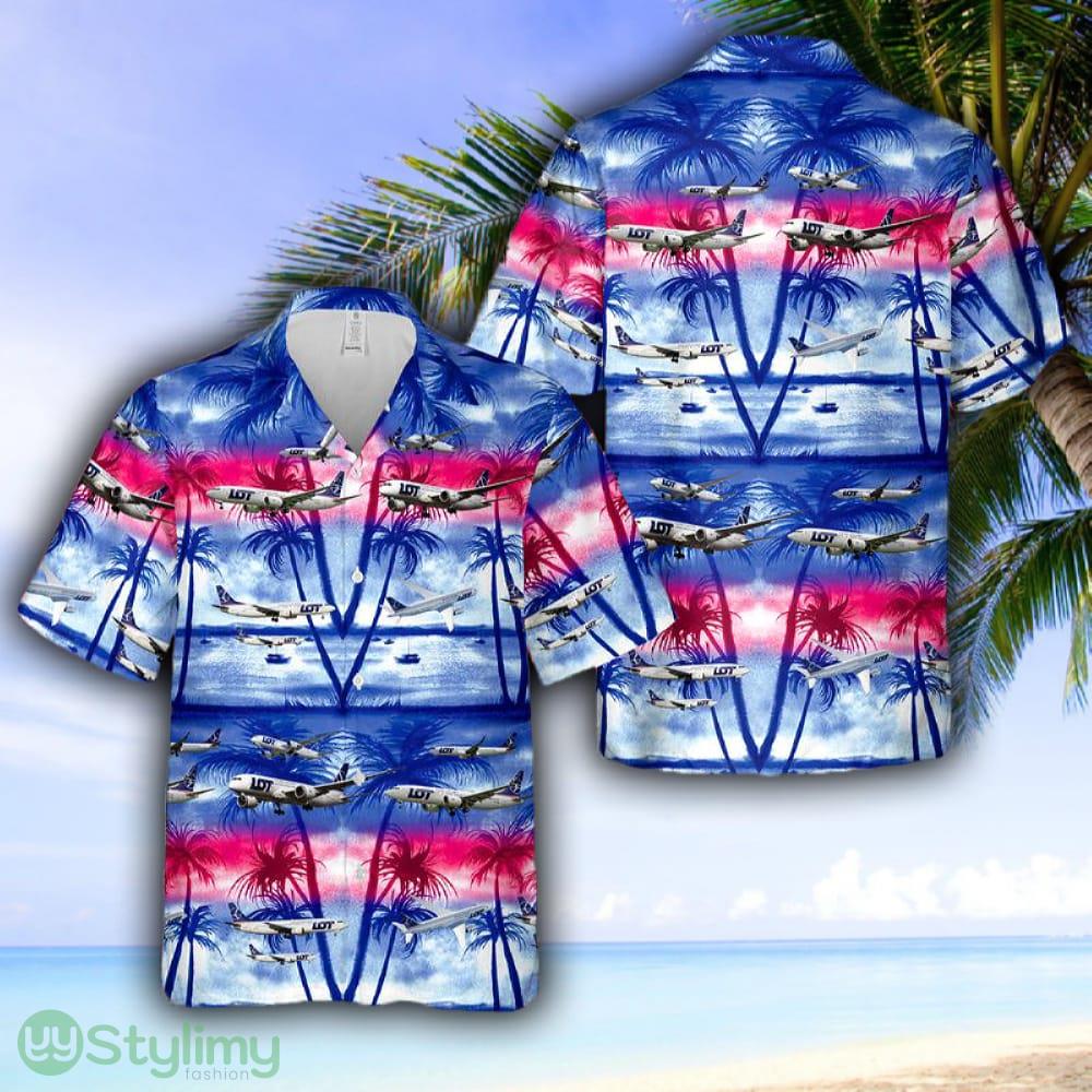 LOT Polish Airlines Boeing 737 Max 8 Hawaiian Shirt 2 LOT Polish Airlines Boeing 737 Max 8 Hawaiian Shirt - LOT Polish Airlines Boeing 737 Max 8 Hawaiian Shirt