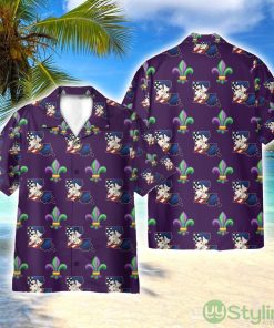 Louisiana Fleur De Lis Mardi 3D Printed Beach Shirt Men Women Hawaiian Shirt Product Photo 1