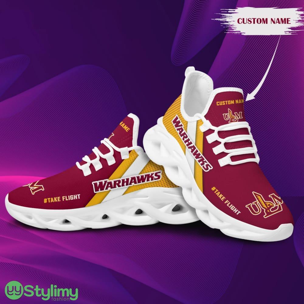 Louisiana Monroe Warhawks Logo Custom Name Pattern In Red And Yellow 3D Max Soul Sneaker Shoes 2 Louisiana Monroe Warhawks Logo Custom Name Pattern In Red And Yellow 3D Max Soul Sneaker Shoes - Louisiana Monroe Warhawks Logo Custom Name Pattern In Red And Yellow 3D Max Soul Sneaker Shoes_2