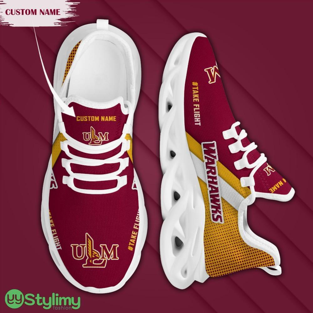 Louisiana Monroe Warhawks Logo Custom Name Pattern In Red And Yellow 3D Max Soul Sneaker Shoes 3 Louisiana Monroe Warhawks Logo Custom Name Pattern In Red And Yellow 3D Max Soul Sneaker Shoes - Louisiana Monroe Warhawks Logo Custom Name Pattern In Red And Yellow 3D Max Soul Sneaker Shoes_3