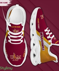 Louisiana Monroe Warhawks Logo Pattern Custom Name 3D Max Soul Sneaker Shoes - Louisiana Monroe Warhawks Logo Pattern Custom Name 3D Max Soul Sneaker Shoes_3