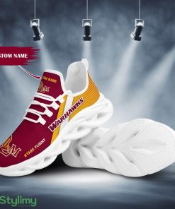 Louisiana Monroe Warhawks Logo Pattern Custom Name 3D Max Soul Sneaker Shoes - Louisiana Monroe Warhawks Logo Pattern Custom Name 3D Max Soul Sneaker Shoes_1