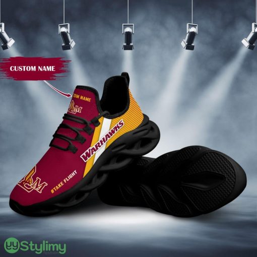 Louisiana Monroe Warhawks Logo Pattern Custom Name 3D Max Soul Sneaker Shoes