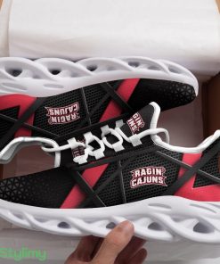 Louisiana Ragin’ Cajuns Logo Pattern Custom Name 3D Max Soul Sneaker Shoes - Louisiana Ragin’ Cajuns Logo Pattern Custom Name 3D Max Soul Sneaker Shoes_1