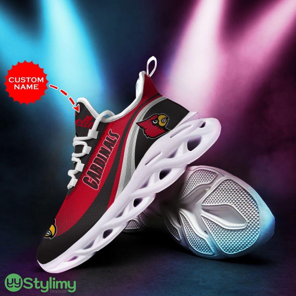 Louisville Cardinals Logo With Stripe Pattern Custom Name 3D Max Soul Sneaker Shoes 2 Louisville Cardinals Logo With Stripe Pattern Custom Name 3D Max Soul Sneaker Shoes - Louisville Cardinals Logo With Stripe Pattern Custom Name 3D Max Soul Sneaker Shoes_2