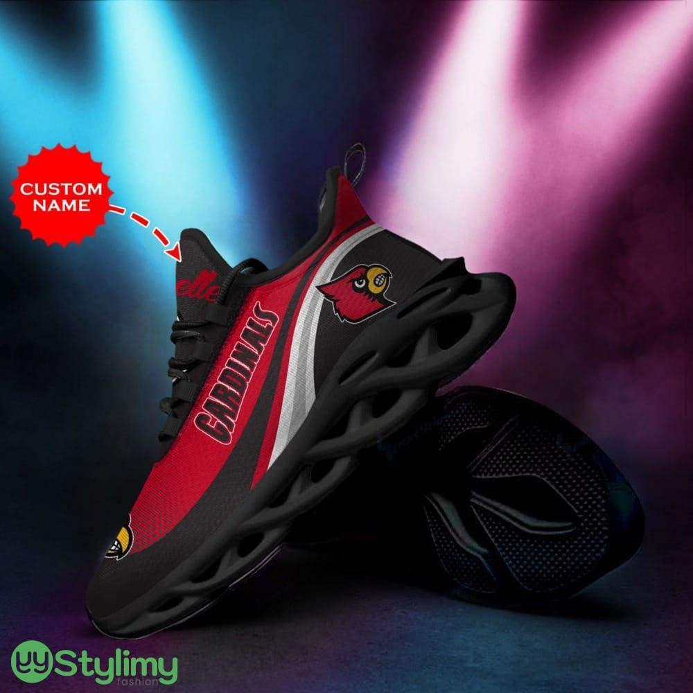 Louisville Cardinals Logo With Stripe Pattern Custom Name 3D Max Soul Sneaker Shoes 4 Louisville Cardinals Logo With Stripe Pattern Custom Name 3D Max Soul Sneaker Shoes - Louisville Cardinals Logo With Stripe Pattern Custom Name 3D Max Soul Sneaker Shoes_4
