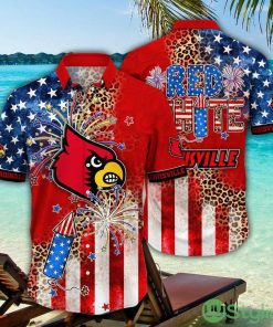 Louisville Cardinals NCAA2 Hawaiian Shirt Independence Day Gift For Fans Product Photo 1