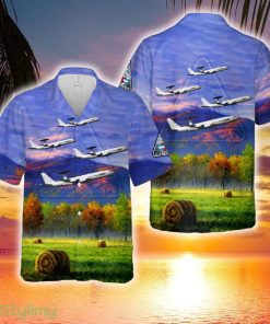 Luxembourg Air Force NATO AWACS Boeing E-3 Sentry Hawaiian Shirt - Luxembourg Air Force NATO AWACS Boeing E-3 Sentry Hawaiian Shirt