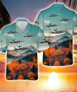 Luxembourg Air Force NATO Boeing E-3A Sentry in 25th anniversary livery Hawaiian Shirt - Luxembourg Air Force NATO Boeing E-3A Sentry in 25th anniversary livery Hawaiian Shirt