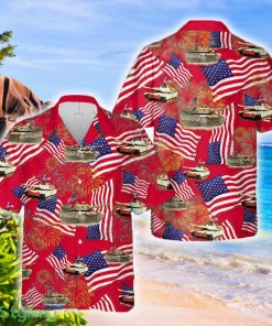 M1A1 Abrams Tank 4th Of July Hawaiian Shirt - M1A1 Abrams Tank 4th Of July Hawaiian Shirt