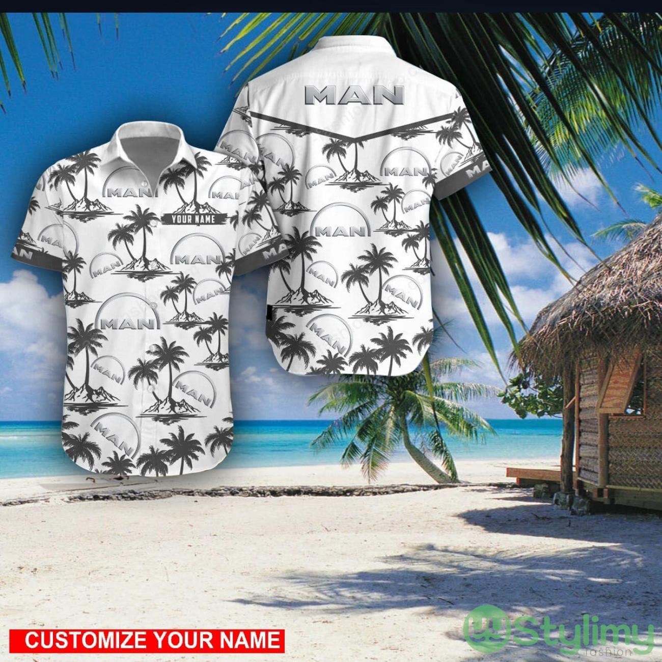 MAN Truck Custom Name 3D Hawaii Shirt Coconut Pattern Beach Shirt 2 MAN Truck Custom Name 3D Hawaii Shirt Coconut Pattern Beach Shirt Product Photo 1