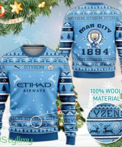 Manchester City FC Since 1894 3D Ugly Sweater Product Photo 1