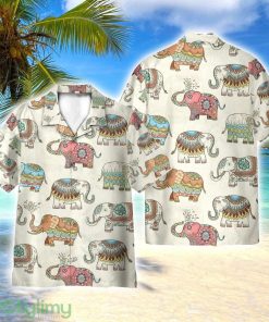 Mandala Elephants India Style 3D Hawaiian Shirt All Over Printed Product Photo 1
