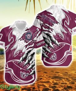 Manly Warringah Sea Eagles Nrl And Shorts Ball Hawaiian Shirt For Men And Women Product Photo 1