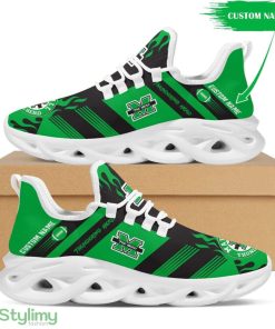 Marshall Thundering Herd Logo Custom Name Pattern 3D Max Soul Sneaker Shoes - Marshall Thundering Herd Logo Custom Name Pattern 3D Max Soul Sneaker Shoes_1